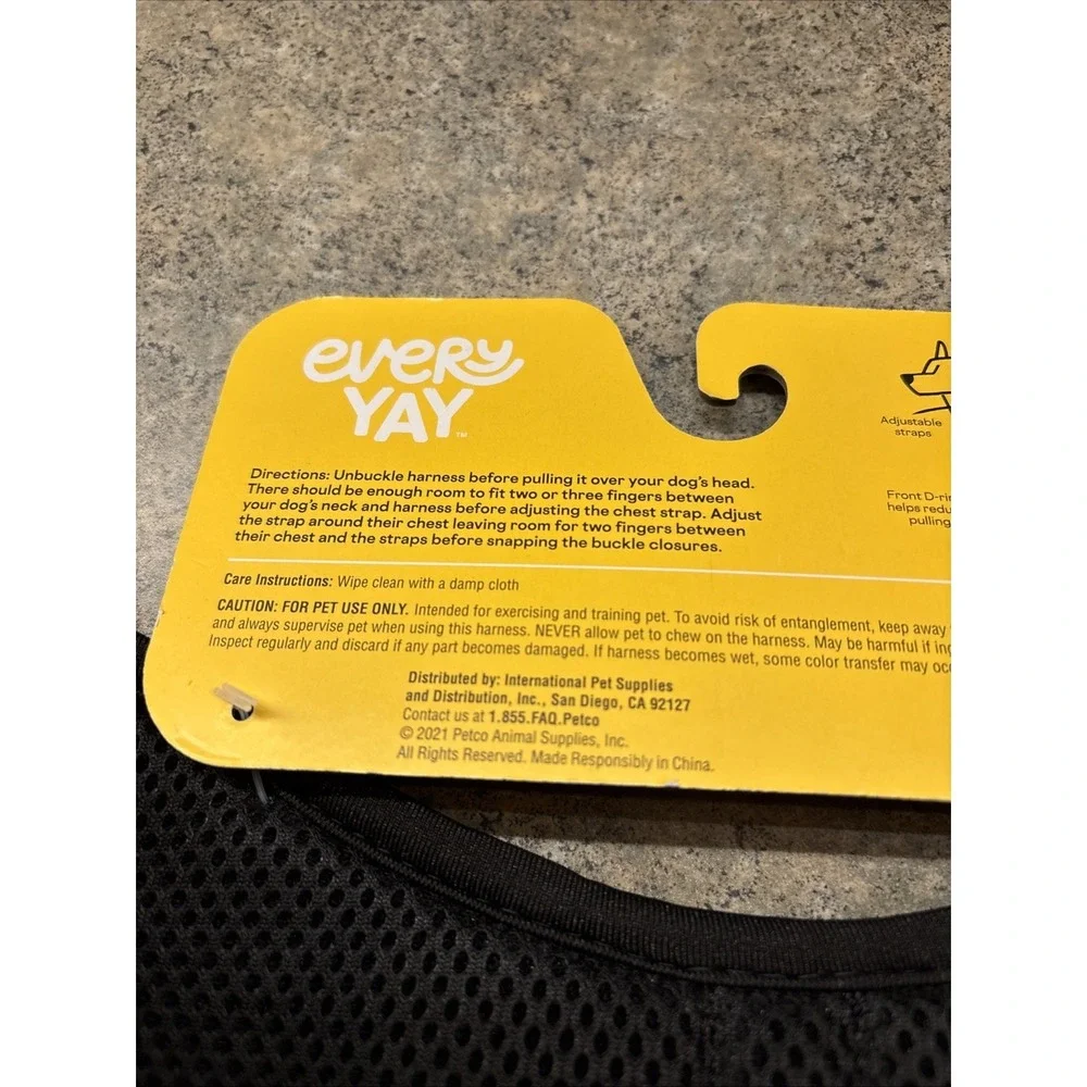 EveryYay Embrace the Pace Teal Reflective Dog Harness, 2XL/3XL Brand New